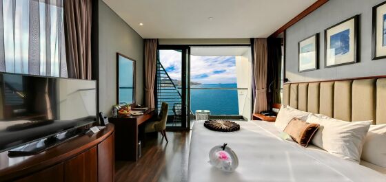 Pacific Double Room With Ocean View And Private Balcony Bathtub